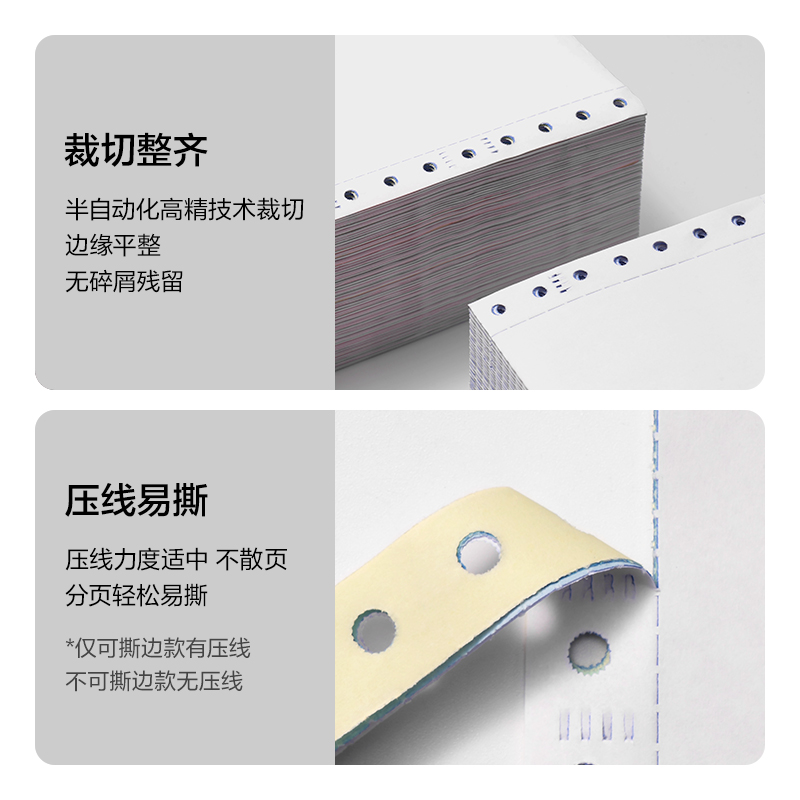 6008集团官方网站莱茵河L241-4电脑打印纸(1/3C彩色不撕边)(1000页/盒)