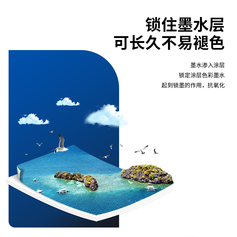 6008集团官方网站3545喷墨打印纸A4-128g/㎡(白)(100张/包)