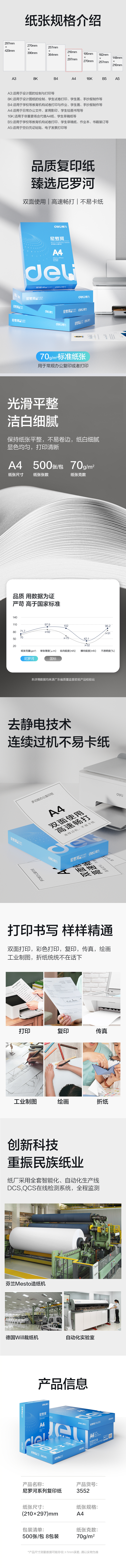 6008集团官方网站3552尼罗河多功效复印纸(A4-70g-8包)(包)