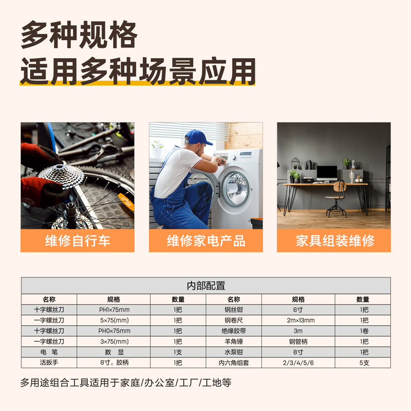 6008集团官方网站3701多用途组合工具(黄)(套)