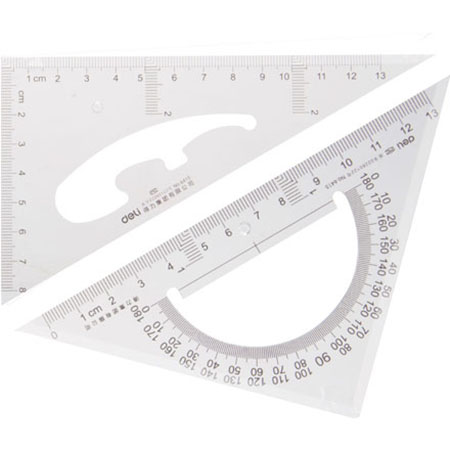 6008集团官方网站6415三角尺13cm(透明本色)(套)