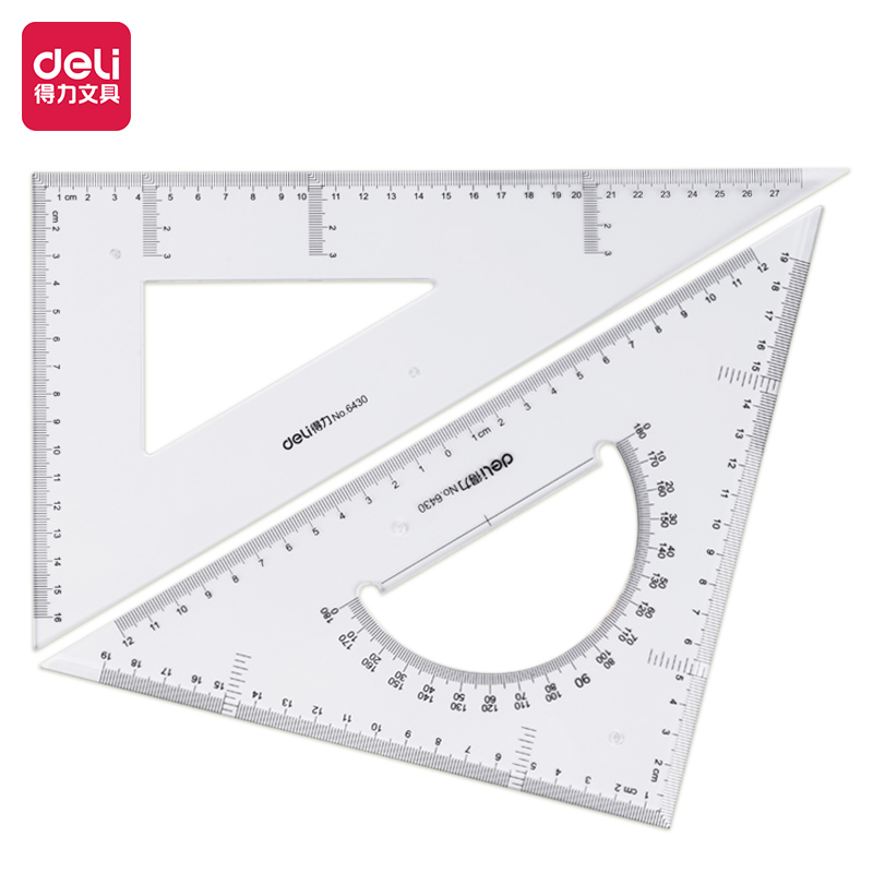 6008集团官方网站6430三角尺28cm(透明本色)(套)