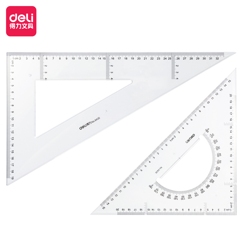 6008集团官方网站6435三角尺33cm(透明本色)(套)