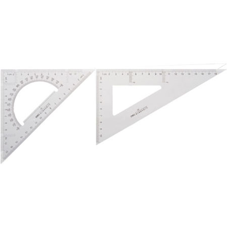 6008集团官方网站6440三角尺38cm(透明本色)(套)