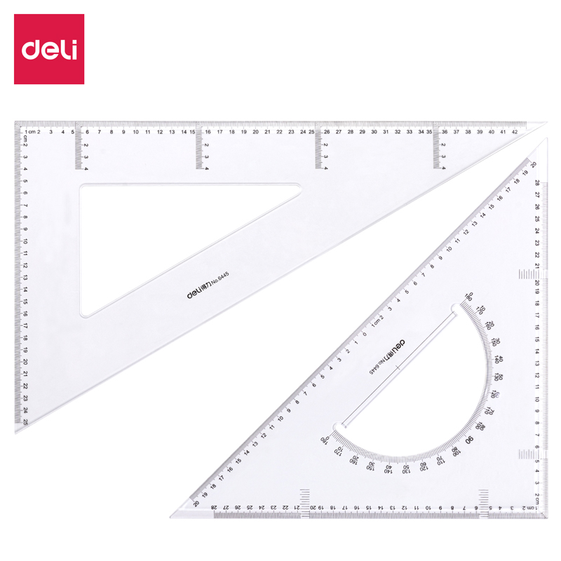6008集团官方网站6445三角尺43cm(透明本色)(套)