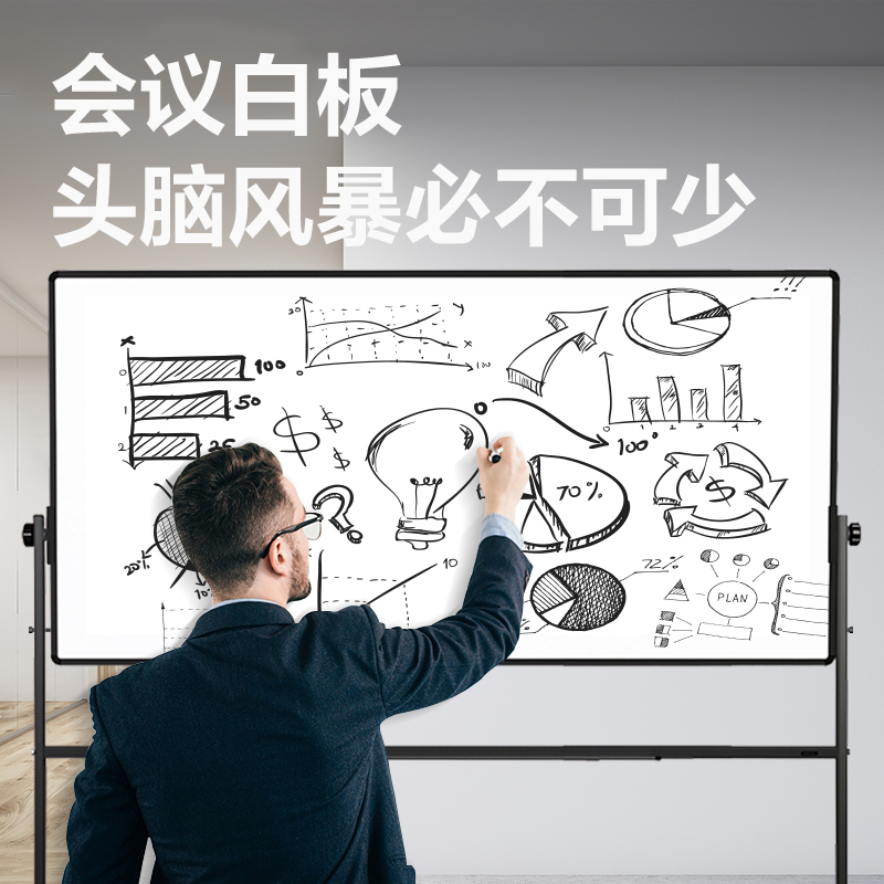 6008集团官方网站7884H型双面白板900*1800(玄色)(块)