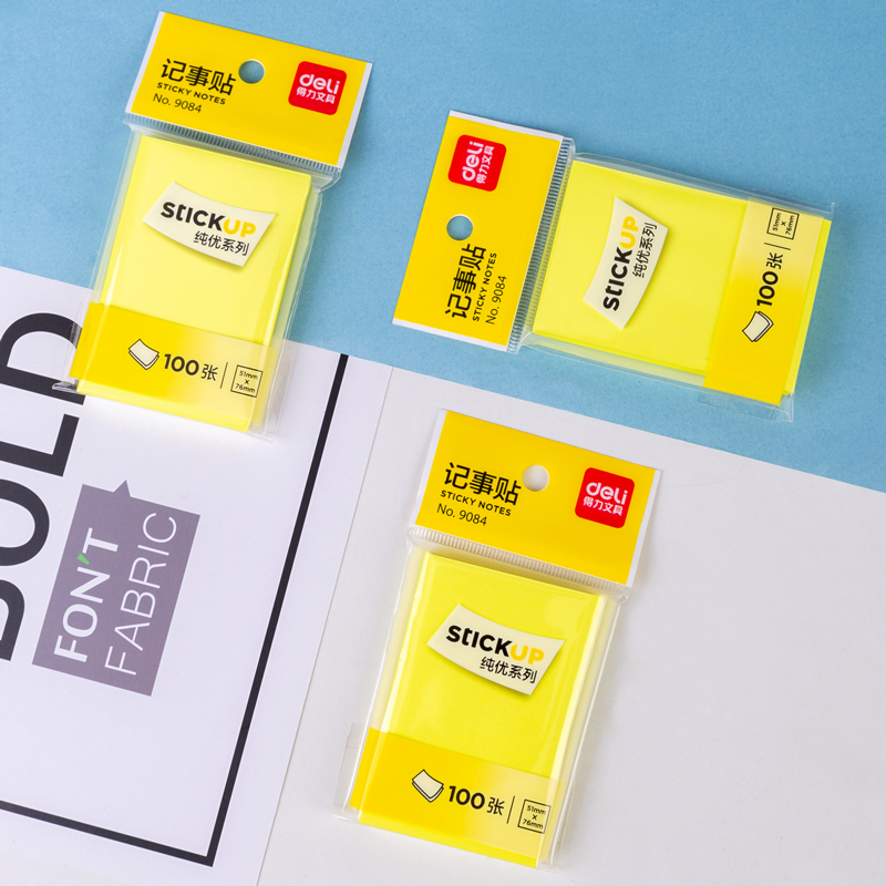 6008集团官方网站9084纯优荧光记事贴76*51mm100张(混)(袋)