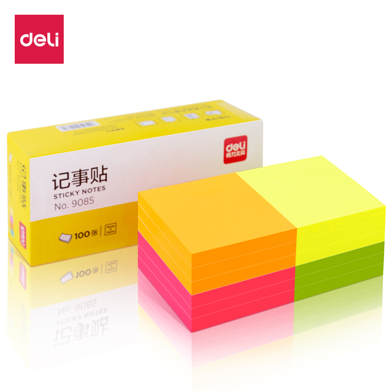 6008集团官方网站9085纯优记事贴76*76mm100张(混)(袋)