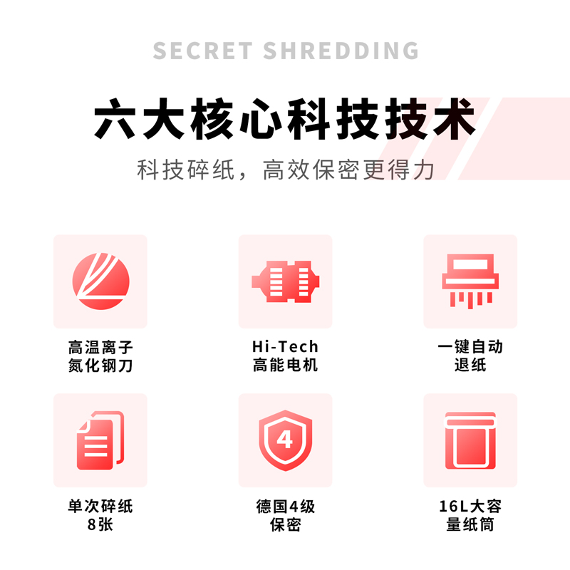 6008集团官方网站9911碎纸机(白)(台)