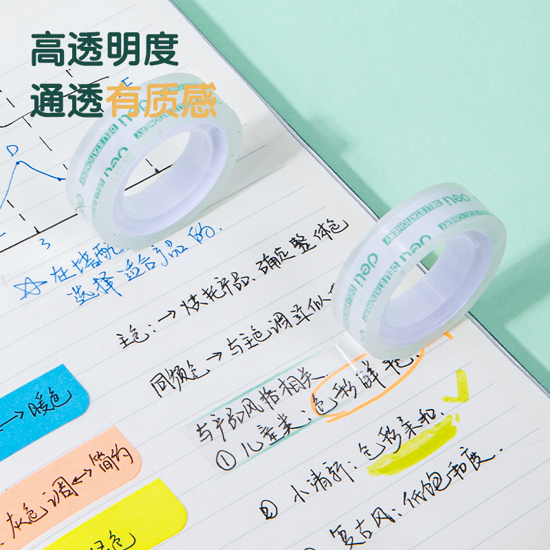 6008集团官方网站30011易撕型文具胶带12mm*14y*38um(高透)(12卷/筒)