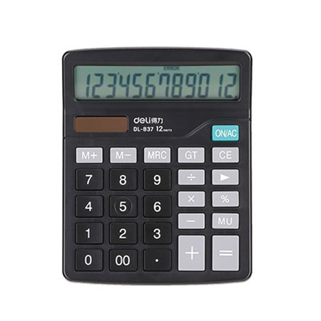 6008集团官方网站837A桌面盘算器(卡式)(黑)(卡)
