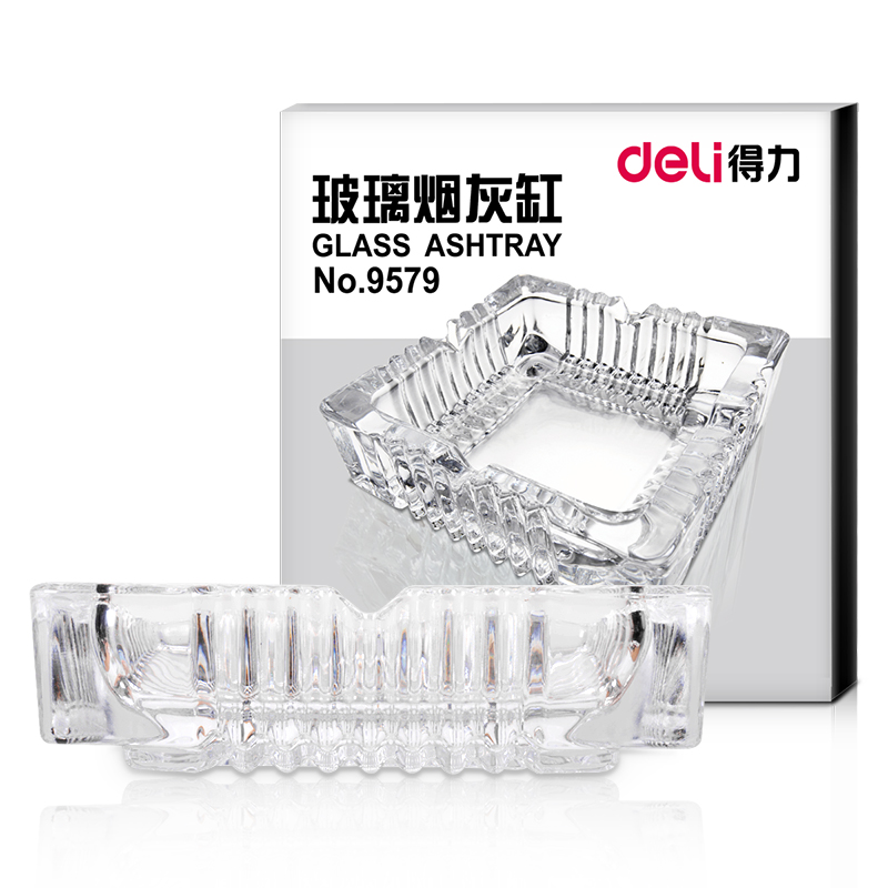 6008集团官方网站9579玻璃烟灰缸(透明)(只)150*150mm