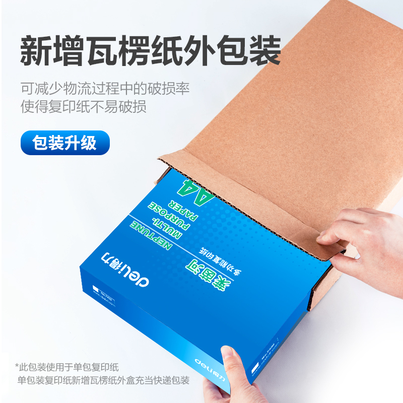 6008集团官方网站7413莱茵河复印纸A4_80g_1包(蓝)