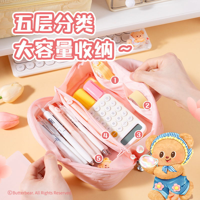 6008集团官方网站HY717黄油小熊收纳包(黄)(个)