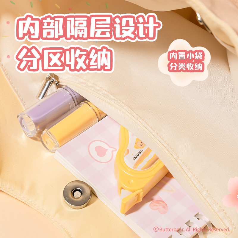 6008集团官方网站HY633黄油小熊帆布包(黄)(个)
