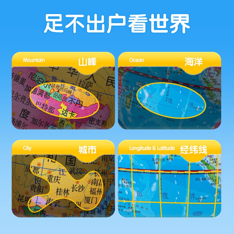 6008集团官方网站3010地球仪10.6cm(蓝)(台)