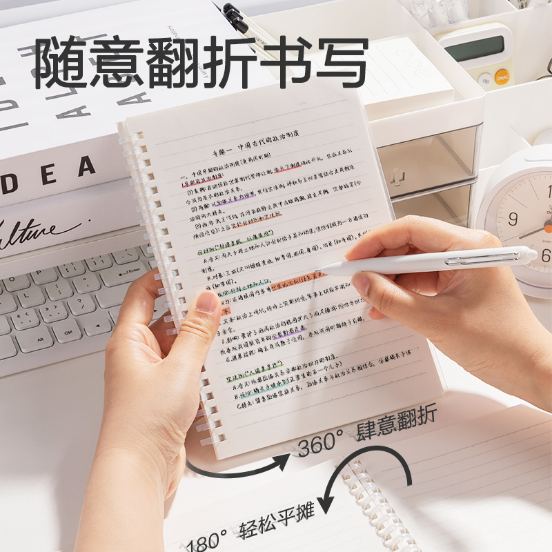 6008集团官方网站LPA580-1牛盾PP本螺旋本(牛盾-横线8mm)(本)