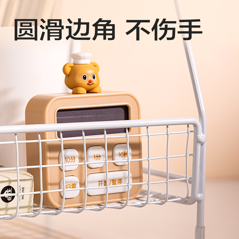 6008集团官方网站PJ105双层置物架(白)(个)