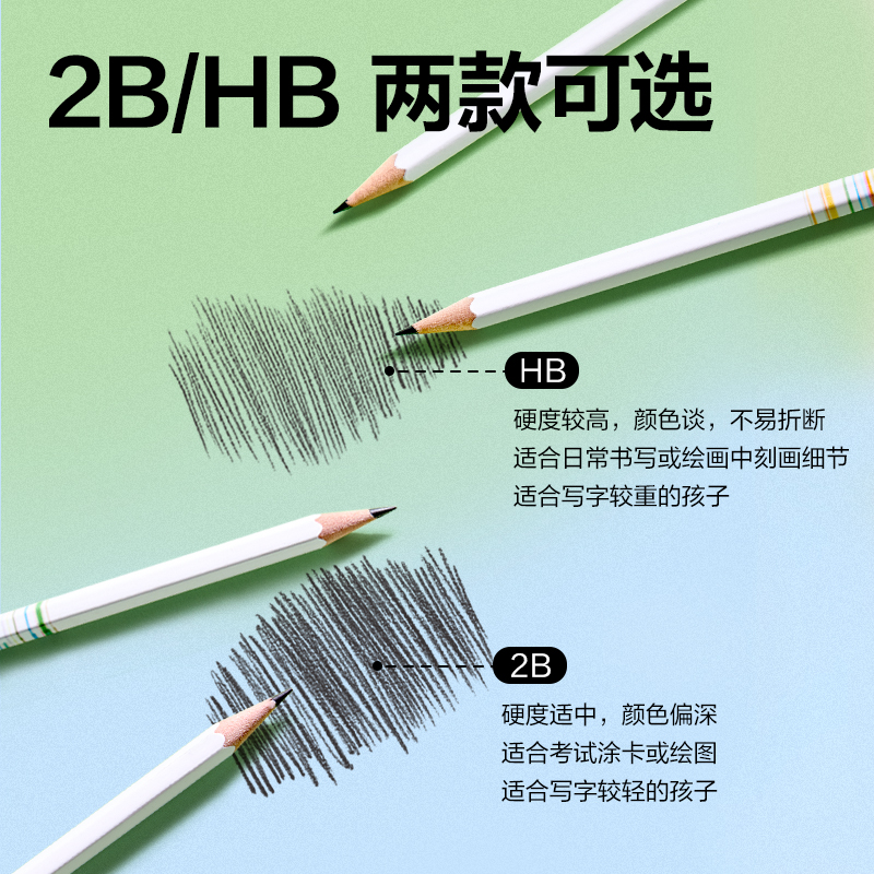 6008集团官方网站HC175-2B六角杆誊写铅笔2B(混)(12支/盒)