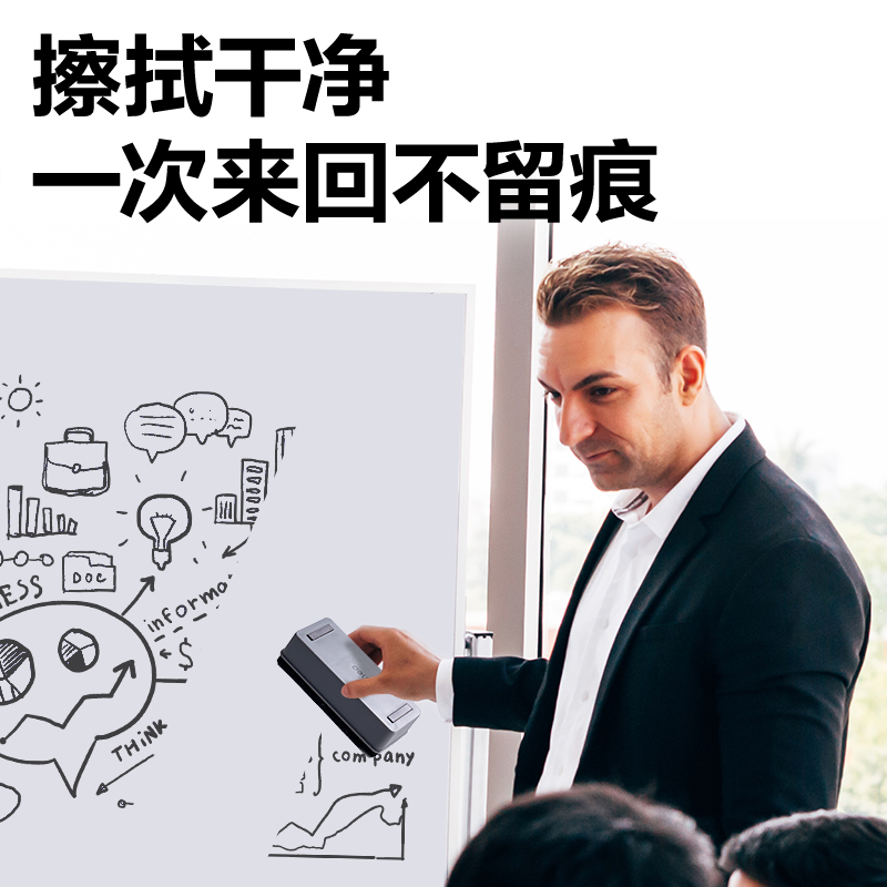 6008集团官方网站7837Pro磁性白板擦114*51*43mm(灰)(只)