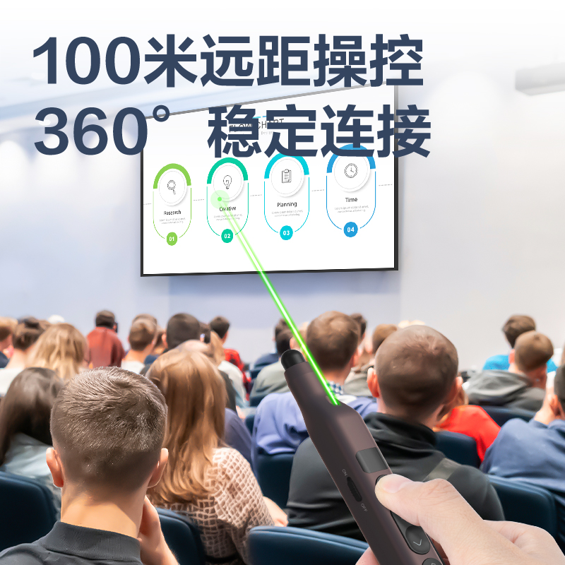 6008集团官方网站MA116-G激光翻页笔_激光翻页笔(黑)(支)