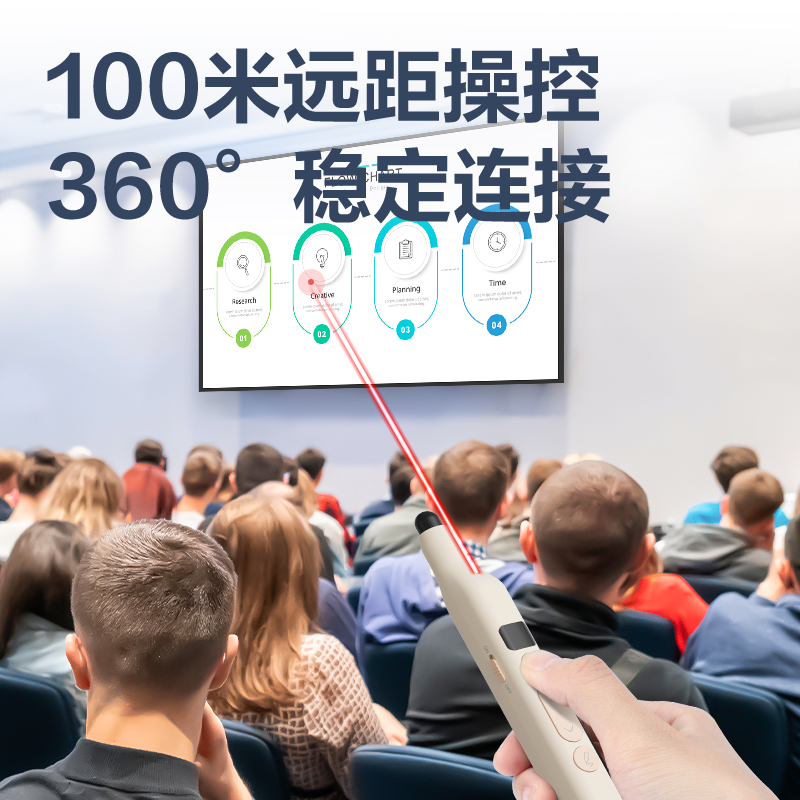 6008集团官方网站MA116激光翻页笔_激光翻页笔(浅粉)(支)
