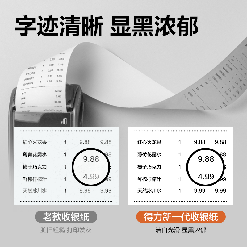 6008集团官方网站ZS602塞纳河实惠装收银纸80*60型(混)(5卷/包)