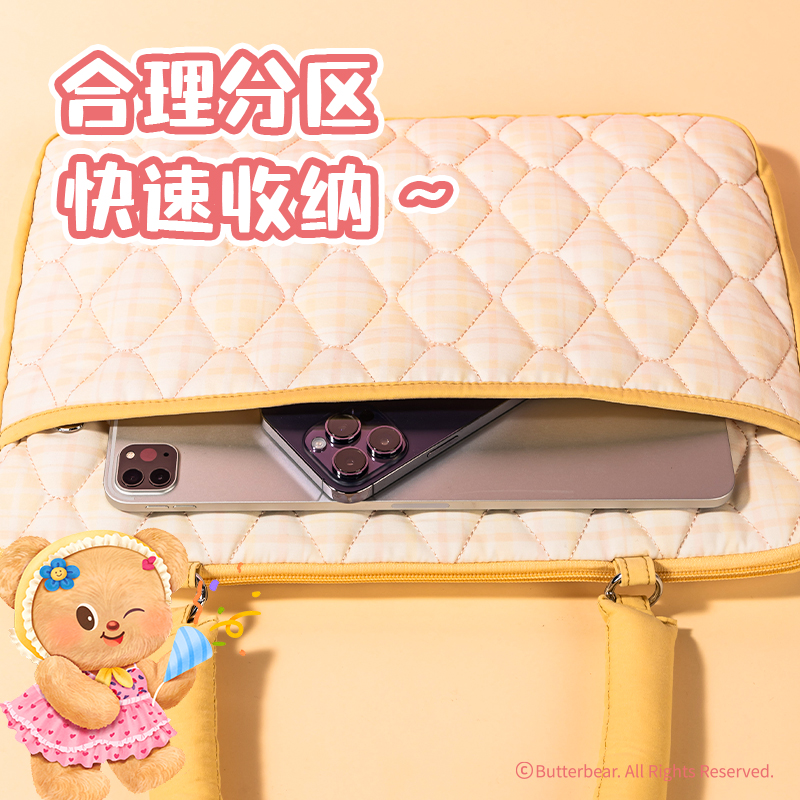 6008集团官方网站WHY621黄油小熊电脑包(黄)(个)