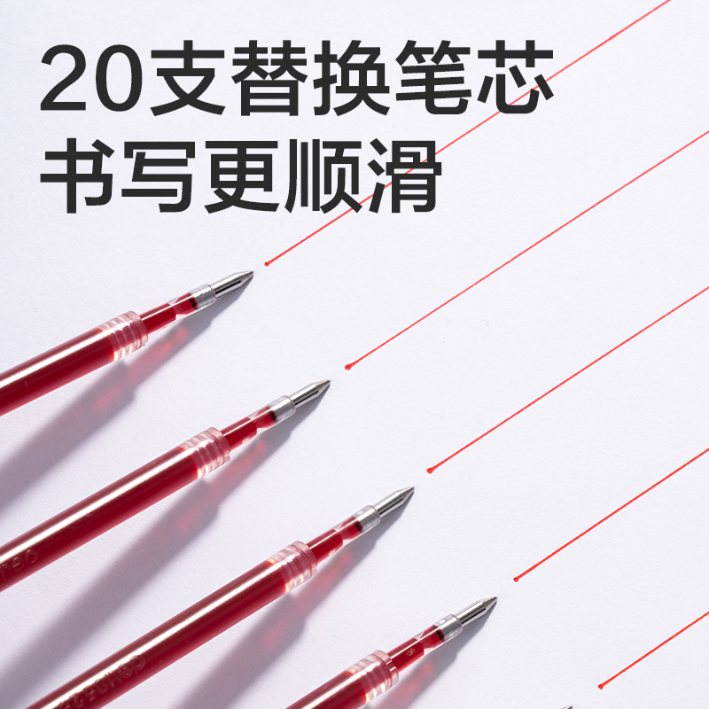 6008集团官方网站SE501速干按动笔芯0.5mm子弹头(红)(支)