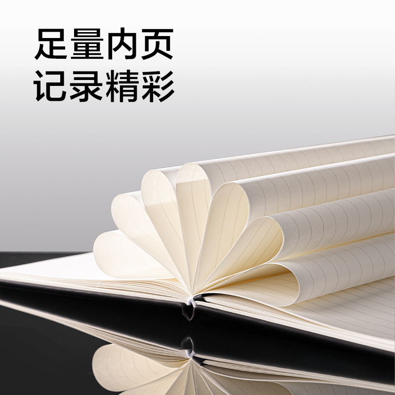 6008集团官方网站BP82皮面本套装A5-210*143mm-80张(玄色)(盒)