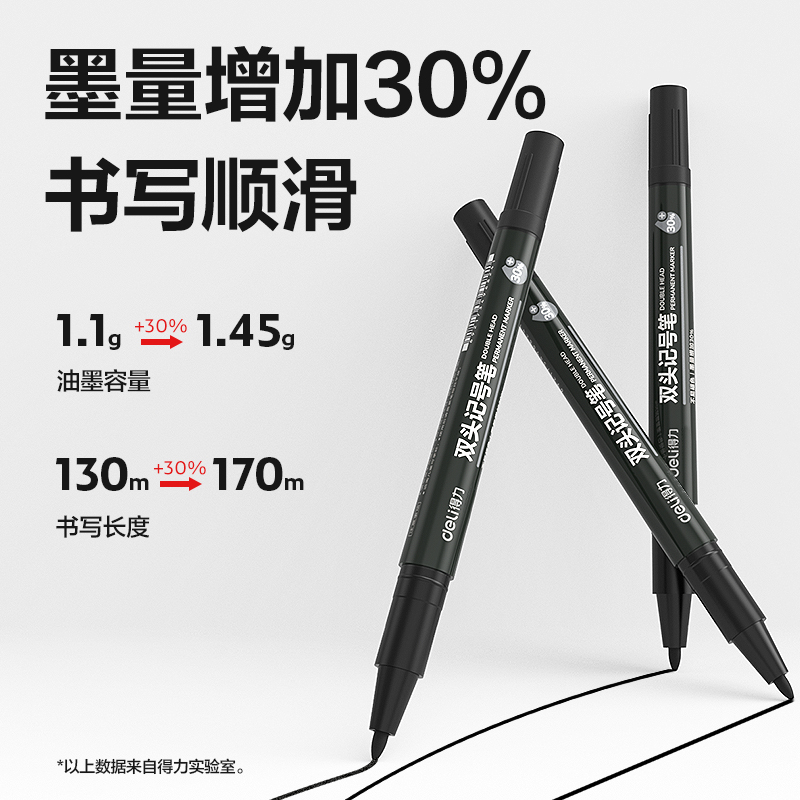6008集团官方网站DP284小双头记号笔(黑)(支)