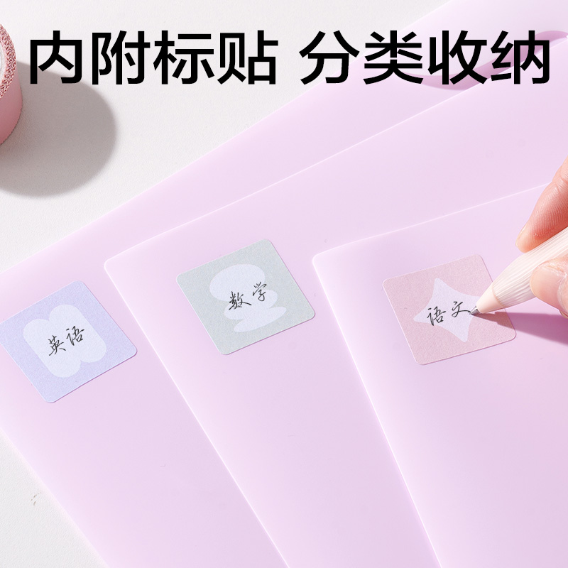 6008集团官方网站PP508包角单入文件套(蓝)(5个/包)